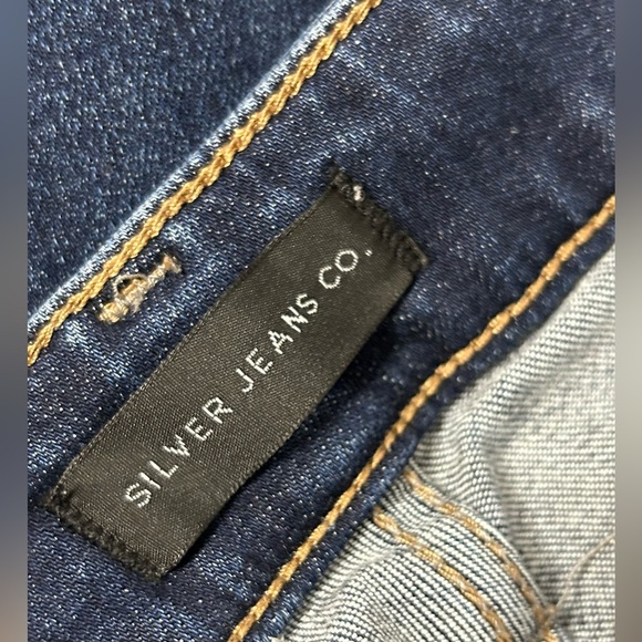Silver Jeans Blue Skinny Denim Size 28 - Picture 5 of 6